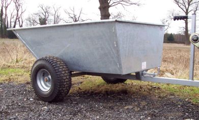 TIPPING DUMP TRAILER GALVANISED BODY- WIDE PROFILE WHEELS image