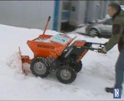 Muck Truck as a snow plough
